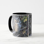 Mug Belle Chouette à longue Terre au coucher du soleil (Devant gauche)