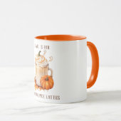 Mug Belle chute est pour les lattes d'épices citrouill (Devant droit)