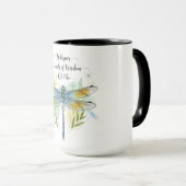 Mug Belle citation inspirante de libellule (Devant droit)
