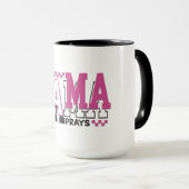 Mug Belle citation inspirante de libellule (Devant droit)
