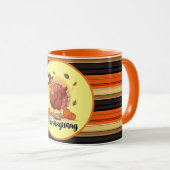 Mug Belle Collection d'Automne Thanksgiving tendance (Devant droit)