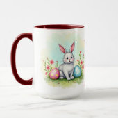 Mug Belle collection de lapin de Pâques mignon (Gauche)