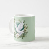 Mug Belle colombe blanche (Devant gauche)