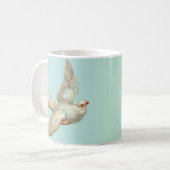 Mug belle colombe blanche (Devant gauche)