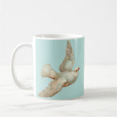 Mug  belle colombe blanche (Gauche)