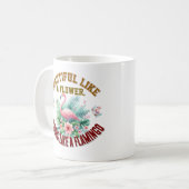 Mug Belle comme une fleur, forte comme un flamant rose (Devant gauche)