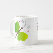 Mug Belle conception de papillons d'été (Devant gauche)
