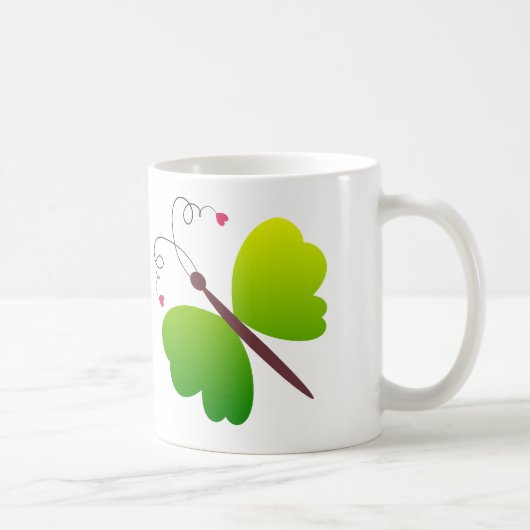 Mug Belle conception de papillons d'été (Droite)