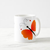 Mug Belle conception de papillons d'été (Devant droit)