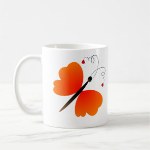 Mug Belle conception de papillons d'été