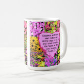 MUG BELLE CONCEPTION FLORALE PSALM 23 (Devant droit)