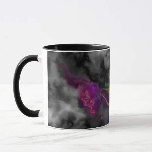 Mug Belle conception verte pourpre arrière (Gauche)