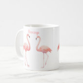 Mug Belle Conte Fée Pour Deux Flamants roses Fleur Tro (Devant gauche)