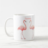 Mug Belle Conte Fée Pour Deux Flamants roses Fleur Tro (Gauche)