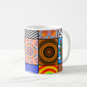 Mug belle couleur de fond abstrait abstrait, ar (Devant droit)