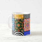 Mug belle couleur de fond abstrait abstrait, ar (Devant gauche)