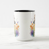 MUG BELLE COULEUR D'EAU BROWN FACE BLANCHE BLANC (Centre)