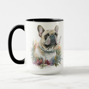 MUG BELLE COULEUR D'EAU CHIEN FRANÇAIS BULLDOG
