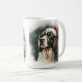 MUG BELLE COULEUR D'EAU CHRISTMAS ESPAGNOL CHIEN (Devant droit)