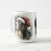 MUG BELLE COULEUR D'EAU CHRISTMAS ESPAGNOL CHIEN (Devant gauche)