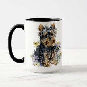 MUG BELLE COULEUR D'EAU YORKSHIRE TERRIER CHIEN