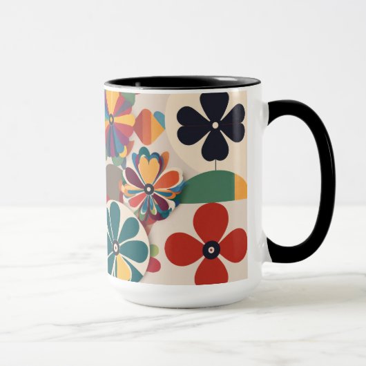 Mug Belle Couleur Fleurs Coffee Cup (Droite)