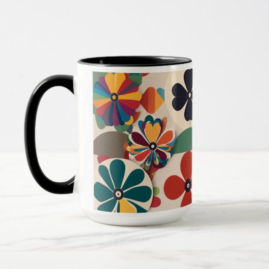 Mug Belle Couleur Fleurs Coffee Cup (Gauche)