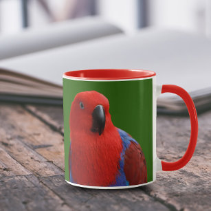 Mug Belle "Dame en rouge" Eclectus Parrot