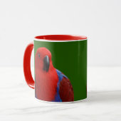Mug Belle "Dame en rouge" Eclectus Parrot (Devant gauche)