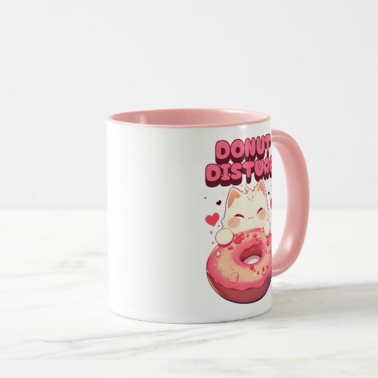 Mug Belle Donut de chat (Devant droit)