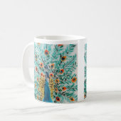 Mug Belle émeraude vert turquoise Peacock (Devant gauche)