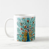 Mug Belle émeraude vert turquoise Peacock (Gauche)
