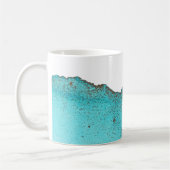 Mug Belle Encre Abstraite Turquoise Or Arche (Gauche)