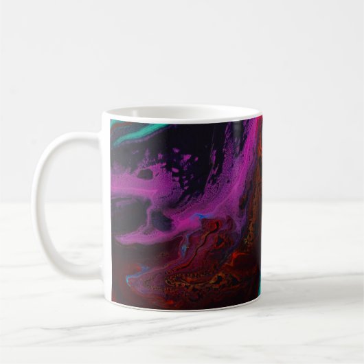 Mug Belle et colorée Marbre Abstrait Design (Gauche)