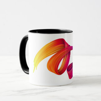 Mug Belle et créative brosse à dégradé coloré