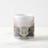 Mug Belle et mignonne chaton couchage aquarelle (Centre)