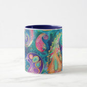 Mug Belle et Vibrant Whimsical Paisley (Centre)