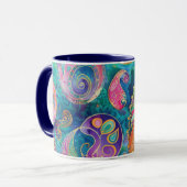 Mug Belle et Vibrant Whimsical Paisley (Devant gauche)