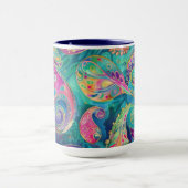 Mug Belle et Vibrant Whimsical Paisley (Centre)