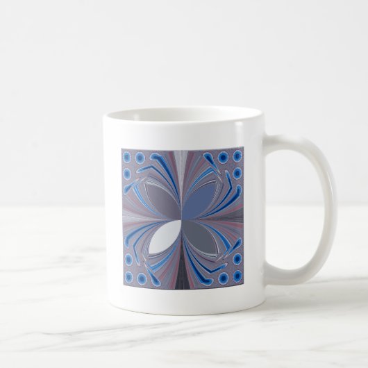 Mug Belle étonnante Papillon bleu doux couleurs Art (Droite)