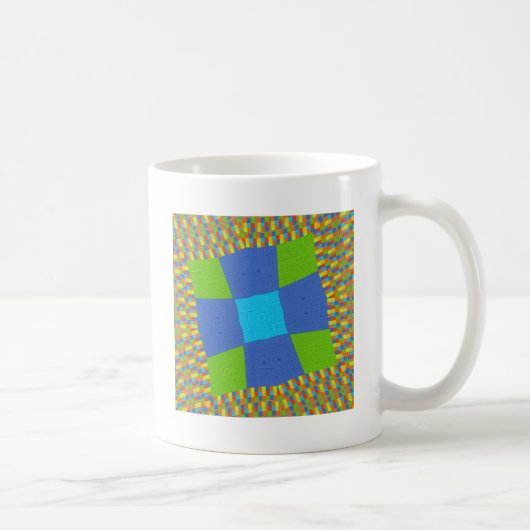 Mug Belle Extraordinaire Vert Bleu Cyan Art Design d'i (Droite)
