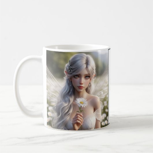 Mug Belle fée d'avril en marguerite (Gauche)