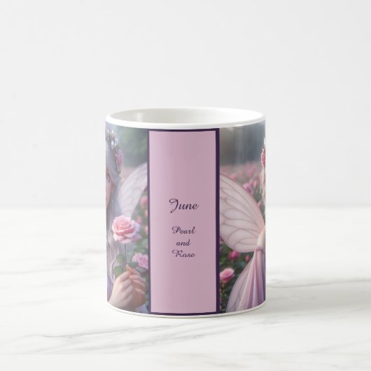 Mug Belle fée de juin en Rose (Centre)