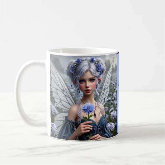 Mug Belle fée de septembre en Asters (Gauche)