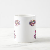 Mug belle femme abstraite face maquillage beauté art (Centre)