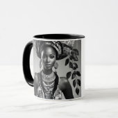 Mug Belle femme africaine (Devant gauche)