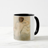 Mug Belle Femme avec Red Stockings (Devant droit)