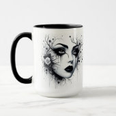 Mug Belle femme gothique (Gauche)