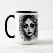 Mug Belle femme gothique (Gauche)