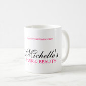 Mug Belle femme illustration de mode marque (Devant droit)